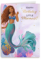 Ariel Little Mermaid kaart Happy Birthday