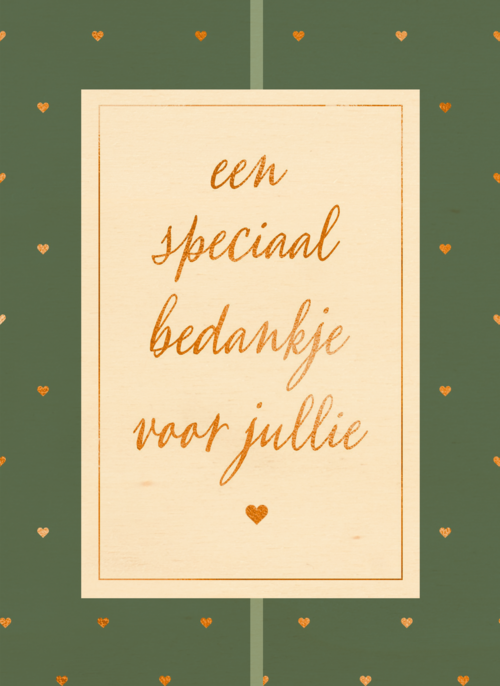 Houten Kaart | Bedanktkaart Een Speciaal Bedankje Voor Jullie
