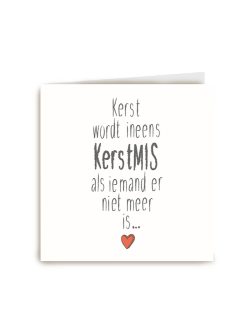 kerst wordt ineens kerstmis als iemand er niet meer is