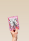 fotokaart birthday girl roze met hartjes
