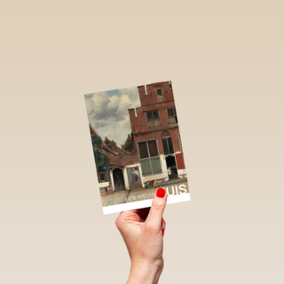 studio art kaart van schilderij johannes vermeer een nieuw huis