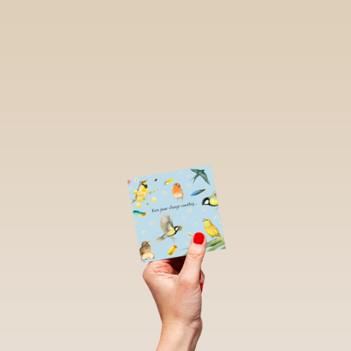 Kaart flowers by Marjolein Bastin Een jaar vliegt voorbij
