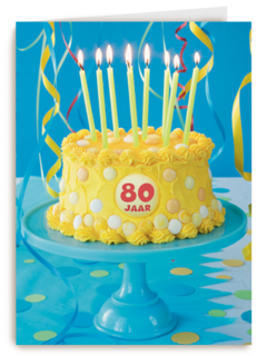 verjaardag leeftijd plus taart cake