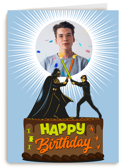 Happy Star Wars Birthday fotokaart