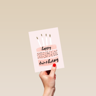 taart met happy birthday