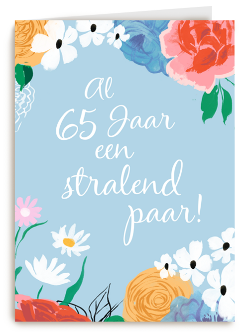Al 65 jaar een stralend paar