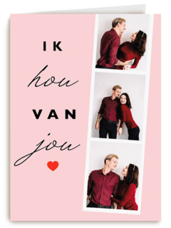 valentijnskaart foto ik hou van jou