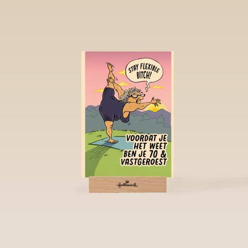 voordat je het weet ben je 70 en vastgeroest