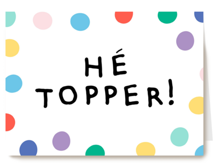 compliment kaart hee topper