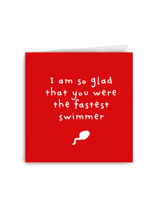 Valentijnskaart Fastest swimmer