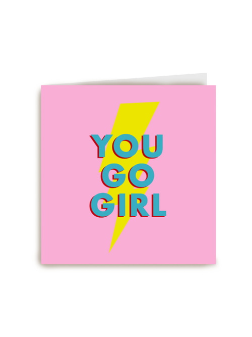 Kaart Hallmark | Diploma Rijbewijs Nieuwe Baan | You Go Girl Lightning Powervrouw