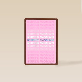 Verjaardagskaart Super woman powervrouw