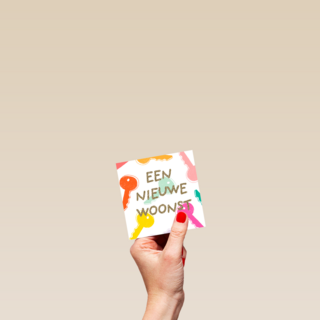 een nieuwe woonst met gekleurde sleutels