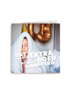 verjaardagskaart dat jaartje extra staat je goed