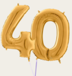Cijferballon 40 Jaar Goud XL