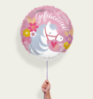 Ballon Paard Gefeliciteerd Roze Eco