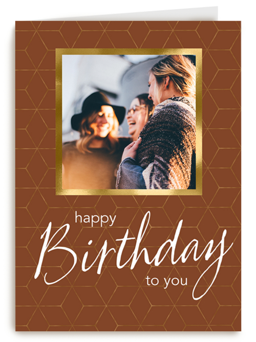 Verjaardag kaart foto stijlvol happy birthday to you