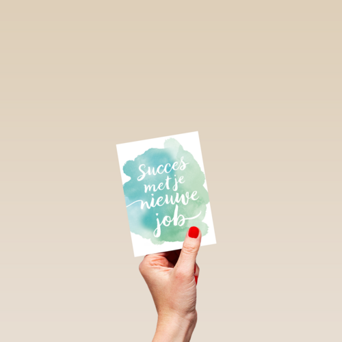 watercolor succes met je nieuwe baan