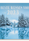 nieuwjaarskaart zakelijk sneeuw de beste wensen voor 2023