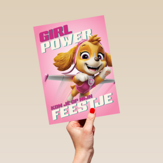 Paw Patrol Girl Power Uitnodiging