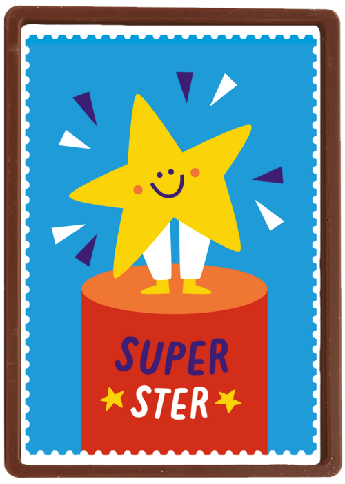 Kaart Hallmark | Diploma | Kinderpostzegels - Superster