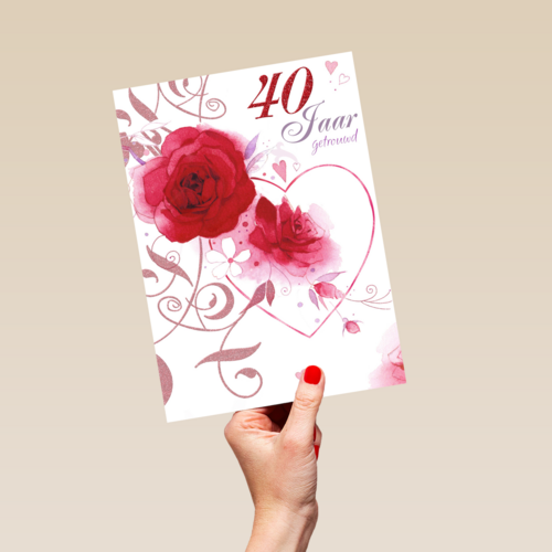 jubileum robijn 40 40 jaar getrouwd