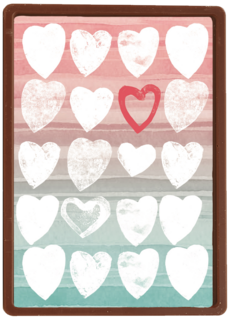 vrolijke hartjes met een marble achtergrond