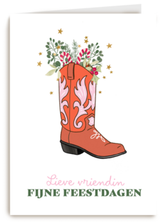 Lieve vriendin fijne feestdagen