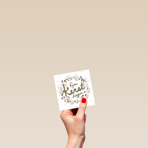 kerstkrans met goudglitter