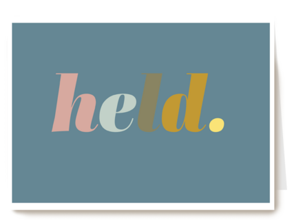 Complimentkaart held