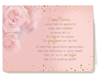 moederdag kaart klassiek de liefde die jij al zolang geeft