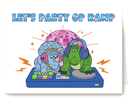 Toy Story let's party op kamp