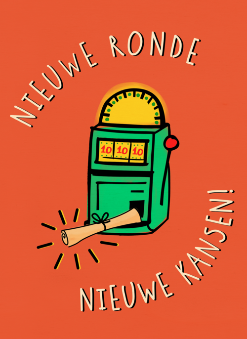 Houten Kaart Diploma | Hallmark | Houten Kaart Hallmark | Diploma | Herkansing Kaart Nieuwe Ronde