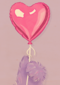 Hart Ballon Fluffy hand