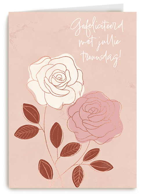 Kaart Hallmark | Felicitatie Huwelijk | Love Story Gefeliciteerd Trouwdag