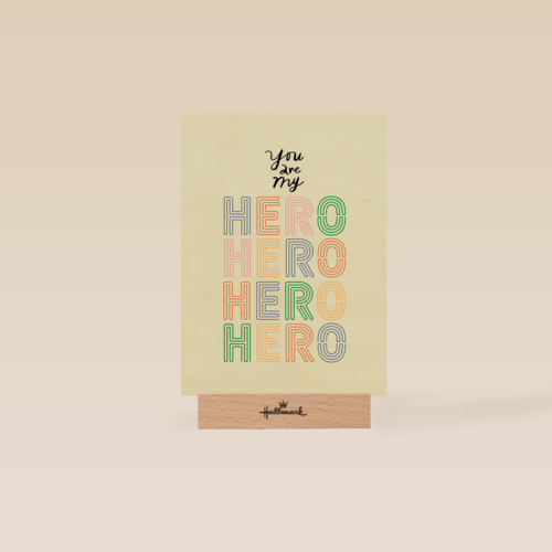 Complimentkaart you are my hero