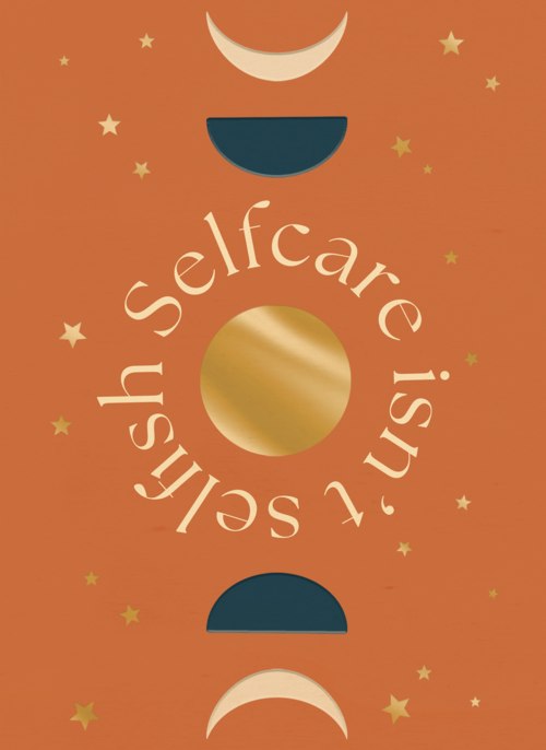 Houten Kaart Mentale Gezondheid | Houten Kaart Hallmark | Mentale Gezondheid | Selfcare Is Not Selfish