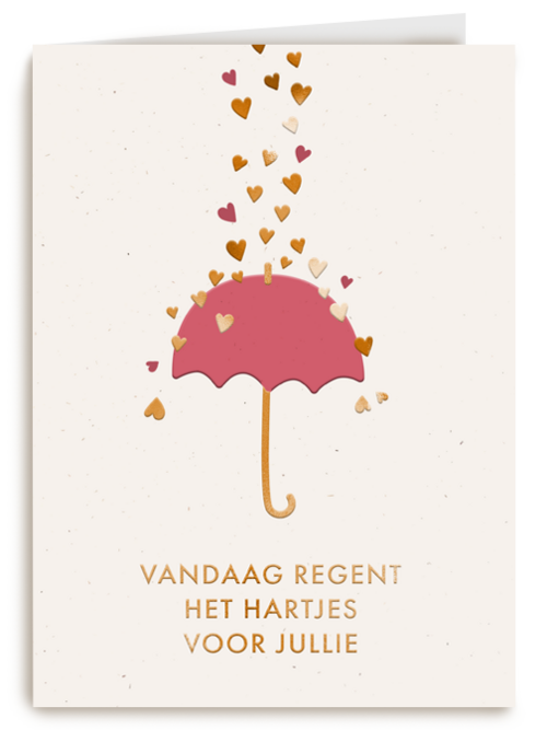 Het regent hartjes voor jullie