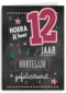 verjaardag leeftijden krijtbord 12