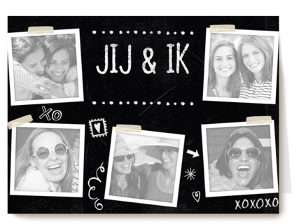 fotokaart jij en ik al 10 jaar vriendinnen xoxoxo