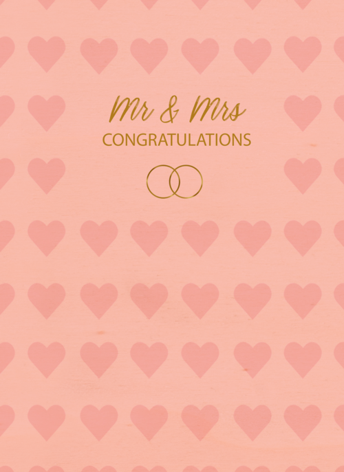 Houten Kaart Felicitatie Huwelijk | Houten Kaart Hallmark | Felicitatie Huwelijk | Mr Mrs Congratulations