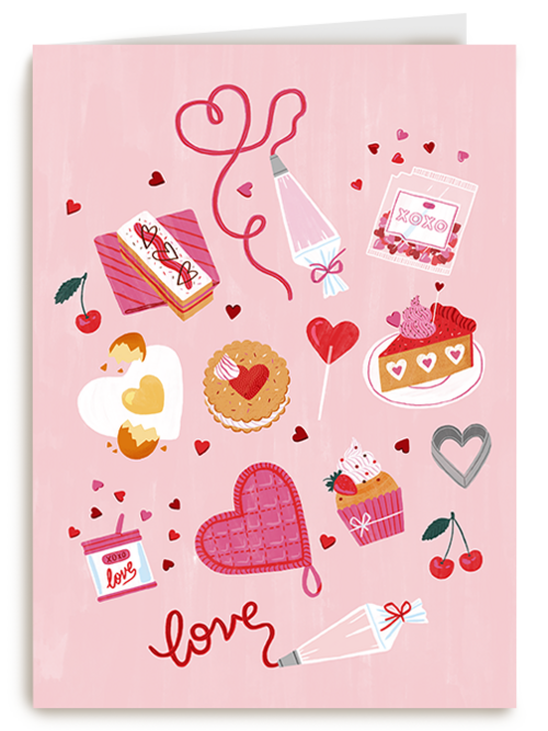 Kaart Hallmark | Valentijn | Valentijn Liefde Taarten