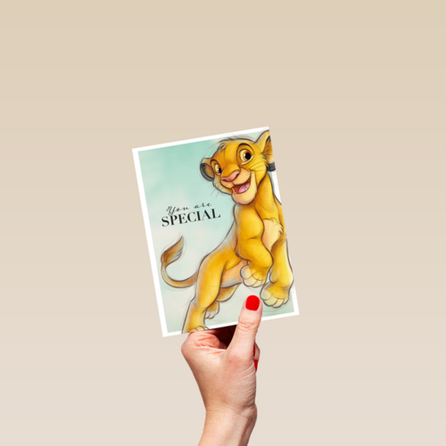 Simba verjaardagskaart you are special