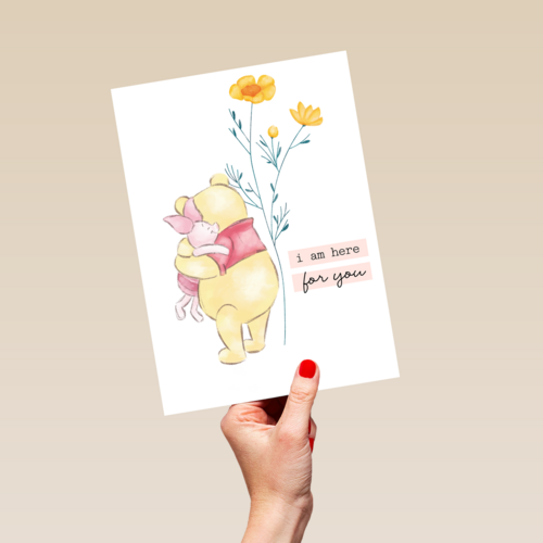 sterkte kaart winnie de poeh knorretje i am here for you
