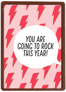 nieuwjaarskaart goede voornemens you are going to rock this year