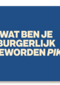 And C wat ben je burgerlijk geworden pik