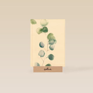 blanco condoleancekaart met plant