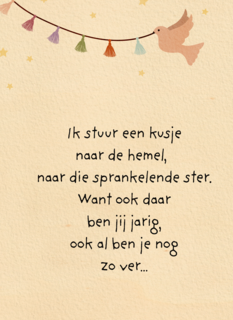 condoleancekaart met duif en slinger