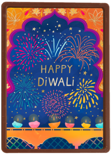 Happy Divali vuurwerk
