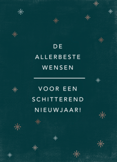 Nieuwjaarskaart voor een schitterende Nieuw jaar